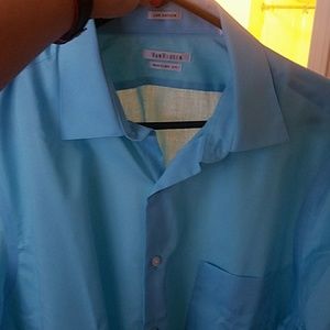 Aqua dress shirt